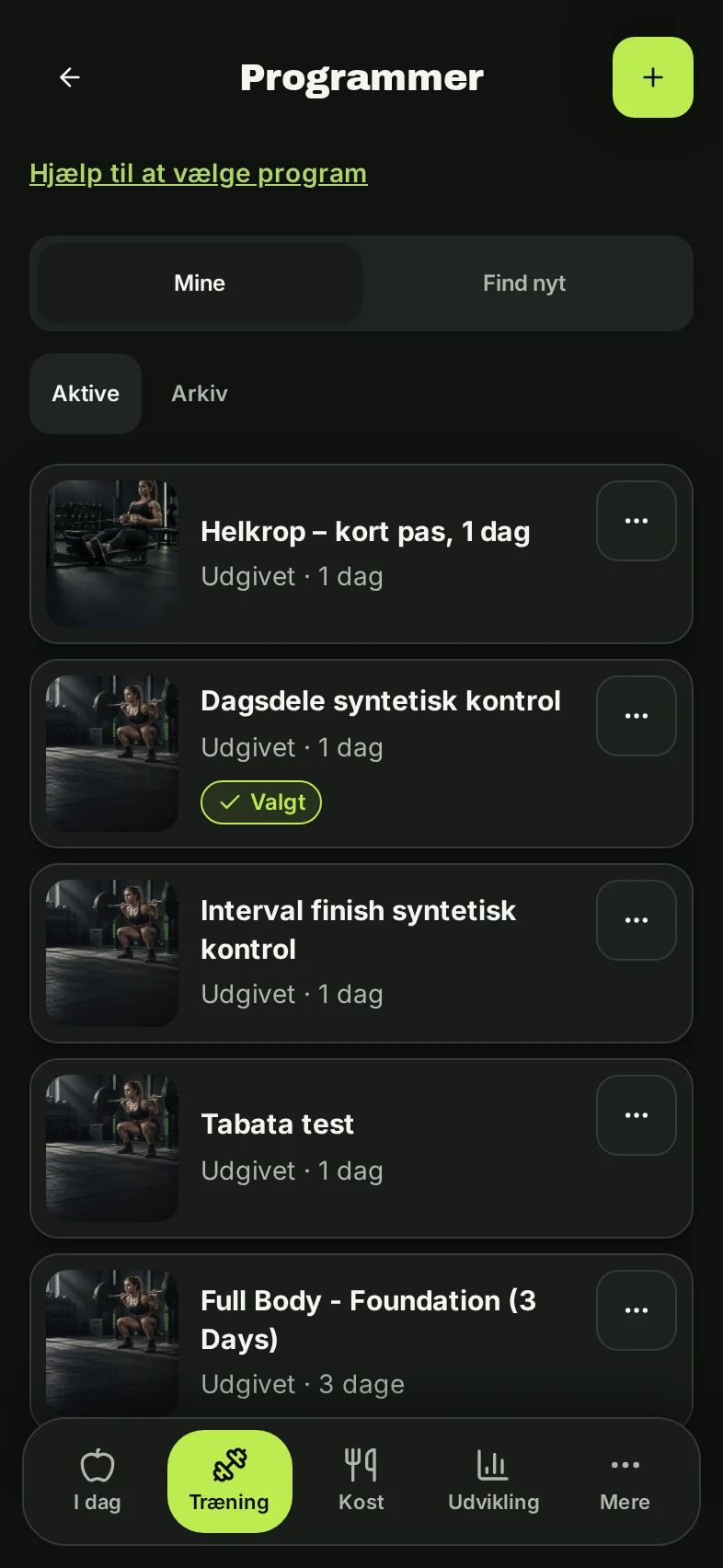 Programmer med de to faner